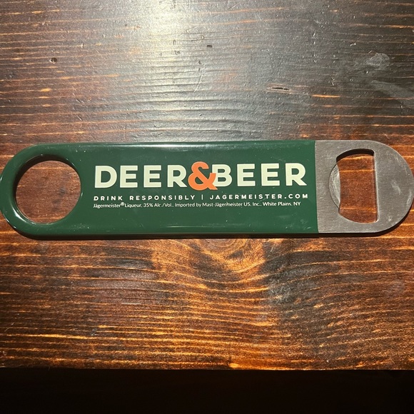 Jager Jagermeister bottle opener deer and beer green orange - Picture 5 of 6